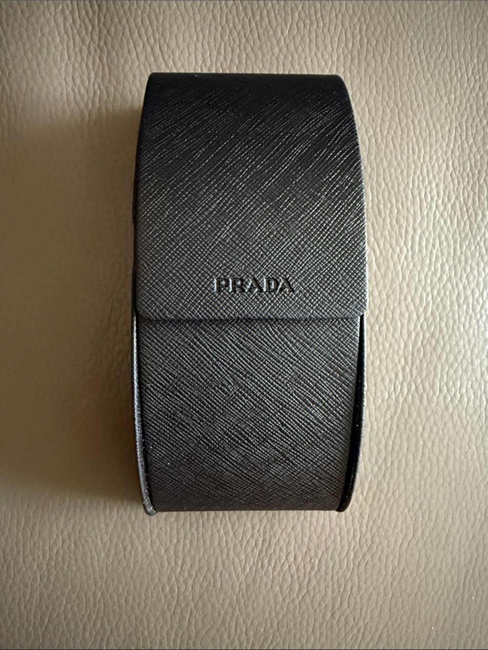 NEW Auth Prada Black Saffiano GLASSES/ sunglasses Eyewear Case